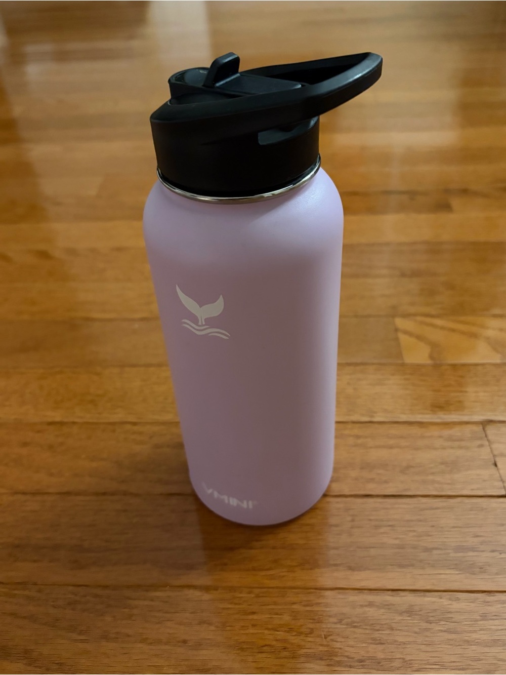 Insulated Lavender Water Bottle with Flip Straw Lid